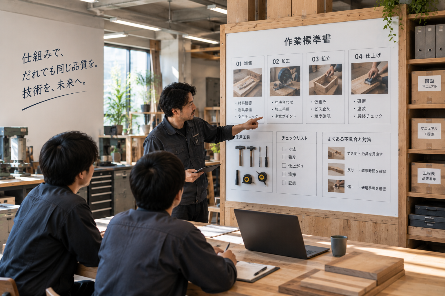 誰にでも分かりやすい職場